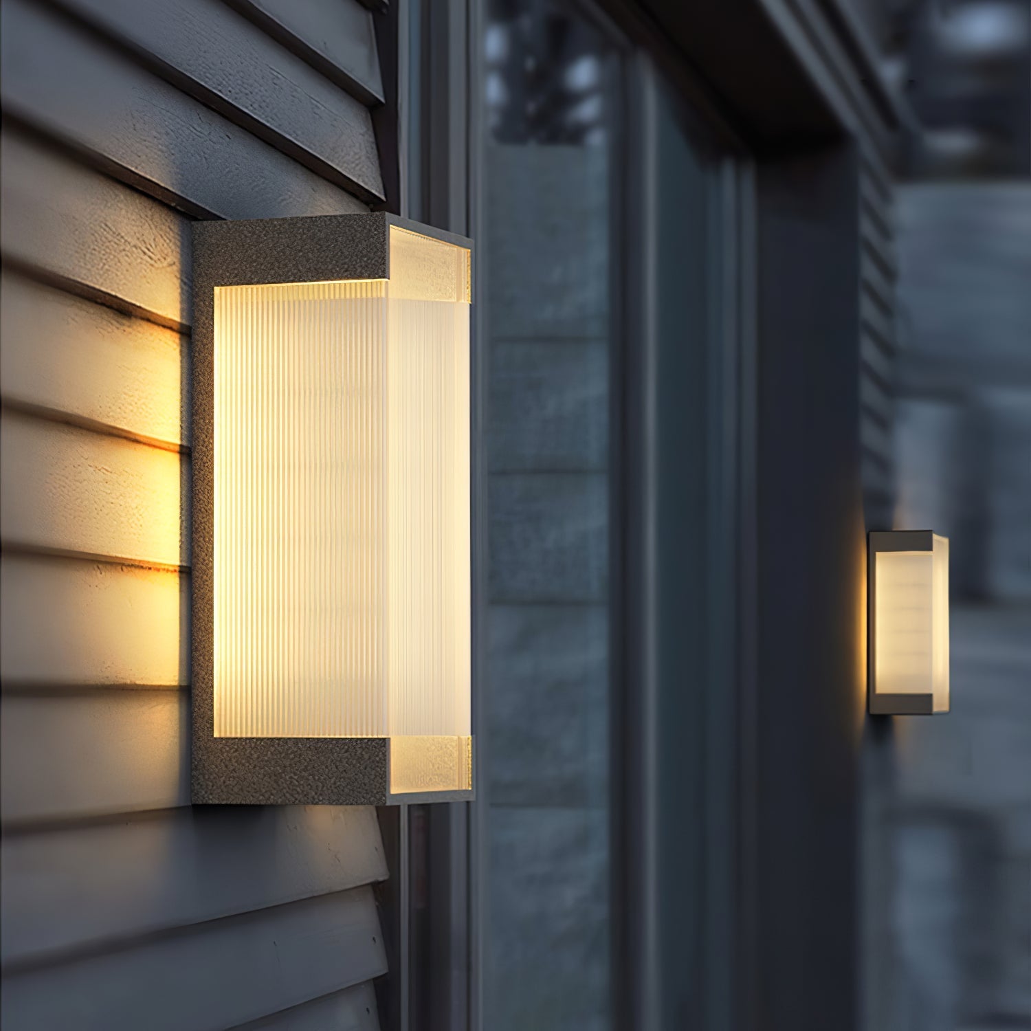 Elaerielle Unique Rectangular Solar Outdoor Wall Light