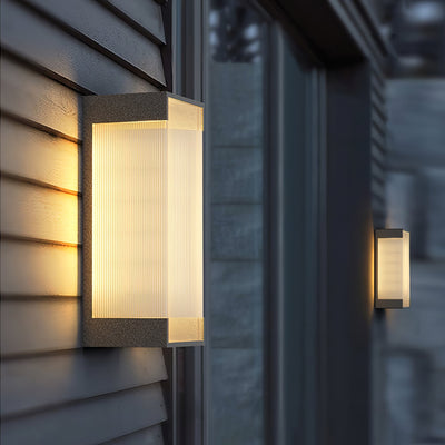 Elaerielle Unique Rectangular Solar Outdoor Wall Light
