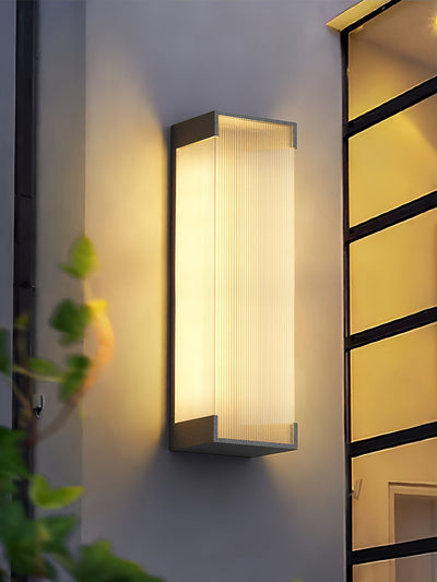 Elaerielle Unique Rectangular Solar Outdoor Wall Light