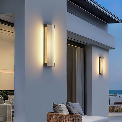 Elaerielle Unique Rectangular Solar Outdoor Wall Light