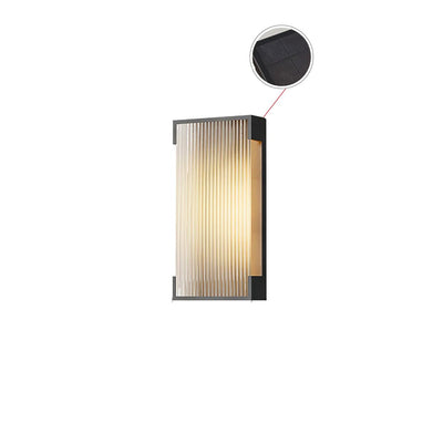 Elaerielle Unique Rectangular Solar Outdoor Wall Light