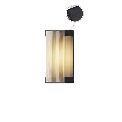 Elaerielle Unique Rectangular Solar Outdoor Wall Light