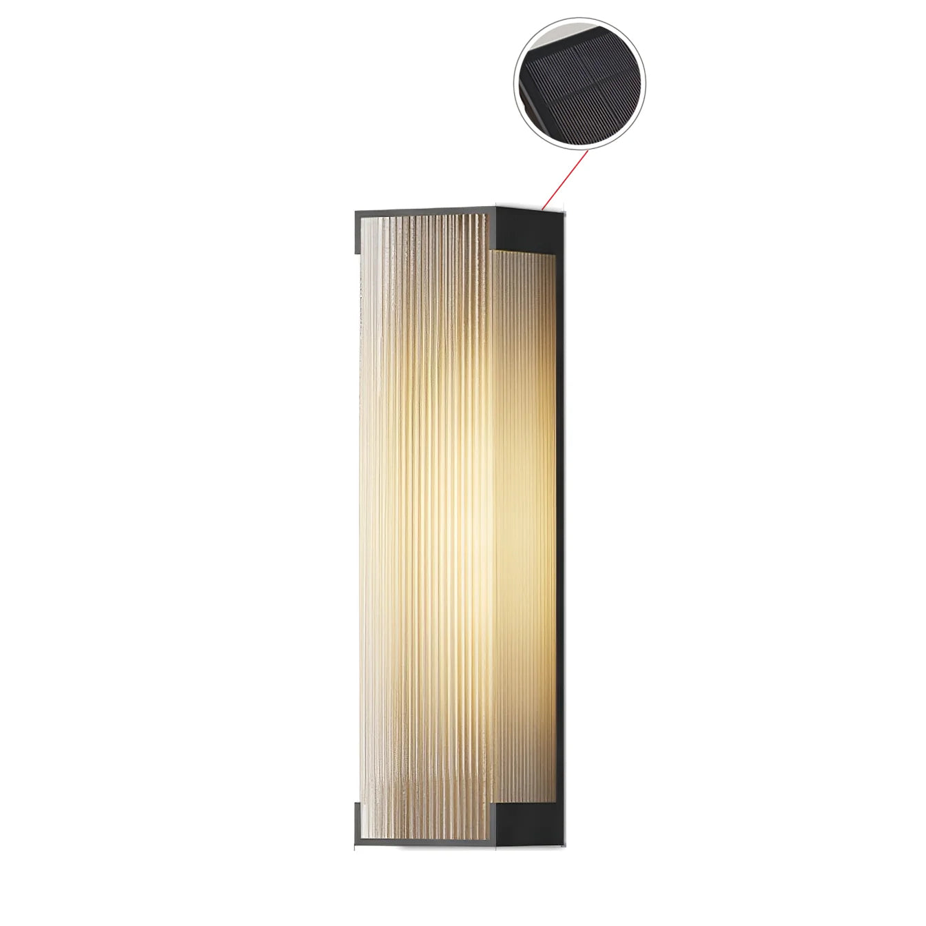Elaerielle Unique Rectangular Solar Outdoor Wall Light