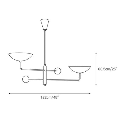 Silva  Sculptural Industrial Chandelier