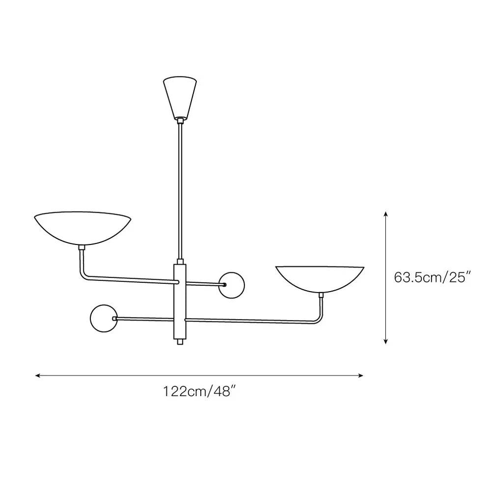 Silva  Sculptural Industrial Chandelier