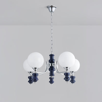 Miraena Chandelier Regal Orb Frosted