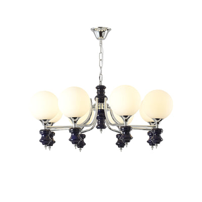 Miraena Chandelier Regal Orb Frosted