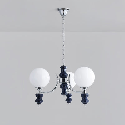 Miraena Chandelier Regal Orb Frosted