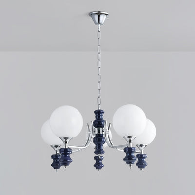 Miraena Chandelier Regal Orb Frosted