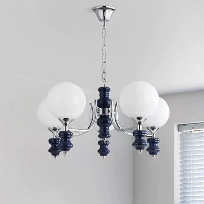 Miraena Chandelier Regal Orb Frosted