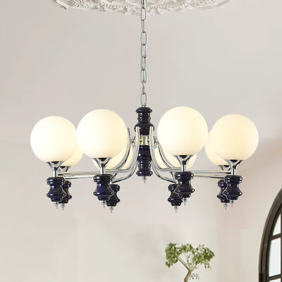 Miraena Chandelier Regal Orb Frosted