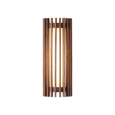 Veyno Wooden Slatted Wall Lamp - Neutral Decor