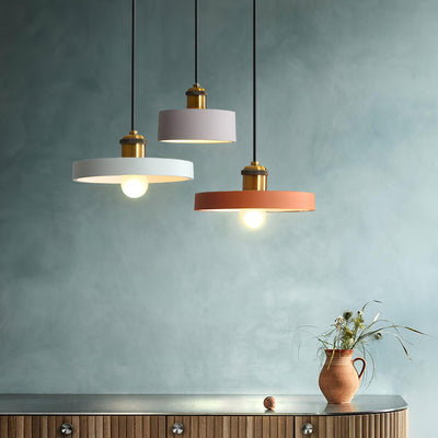 Trio Industrial Resin Pendant Lamp