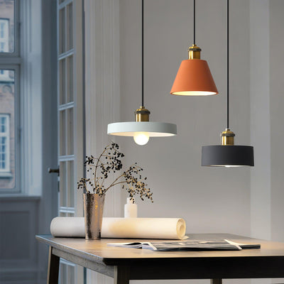 Trio Industrial Resin Pendant Lamp