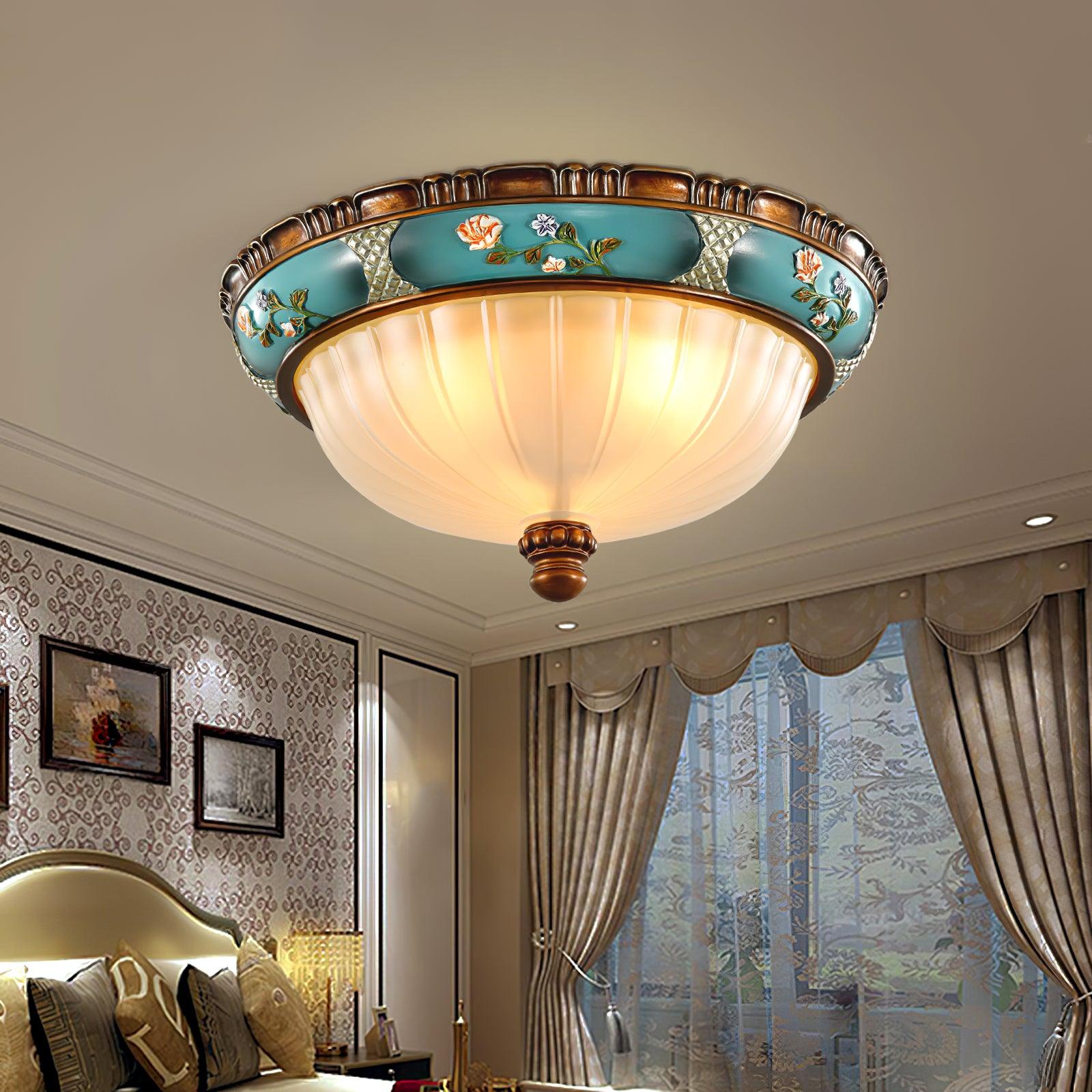Duvall Ceiling Lamp Floral Recessed Vintage