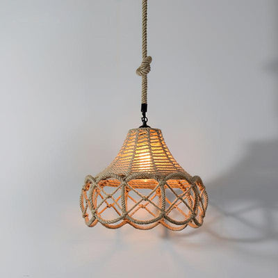 Yavmis Retro Hemp Rope Exquisite Pendant Light