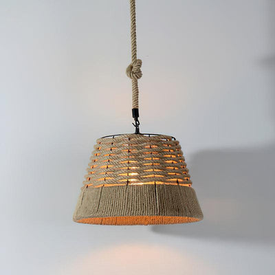 Yavmis Retro Hemp Rope Exquisite Pendant Light