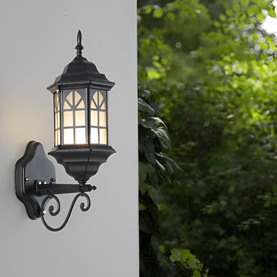 Blesed Retro LED Solar Aluminum Outdoor Wall Lamp