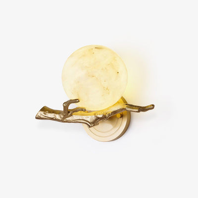 Erixa Retro Twigs Brass Marble Wall Lamp