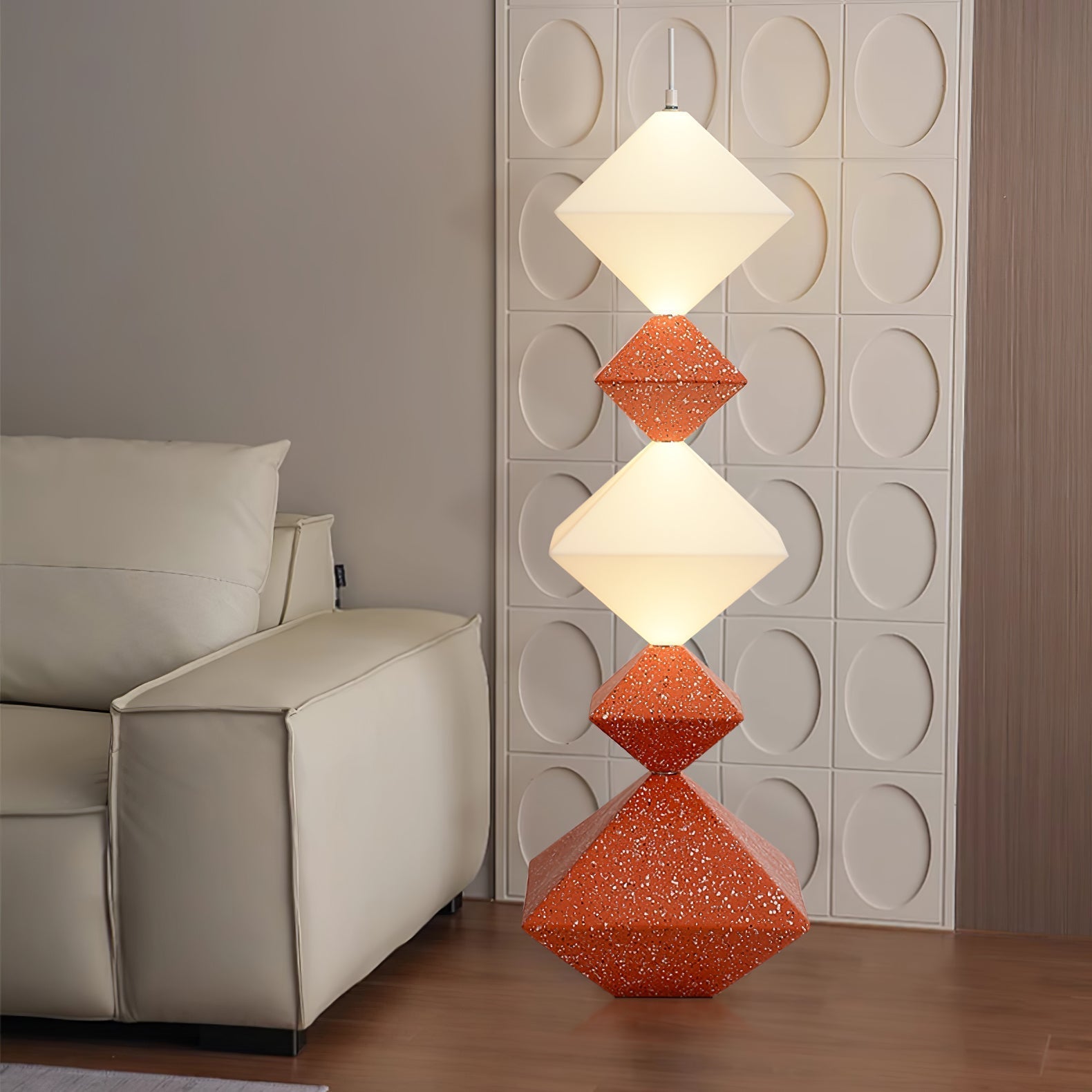 GeoGlow Rhombus Cube Floor Lamp