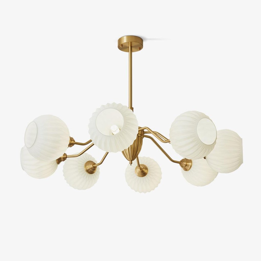 Zanora Vintage Brass Chandelier