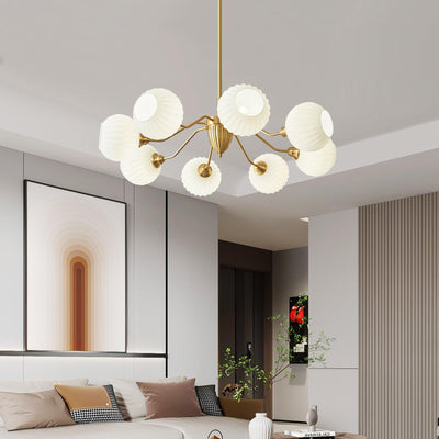 Zanora Vintage Brass Chandelier