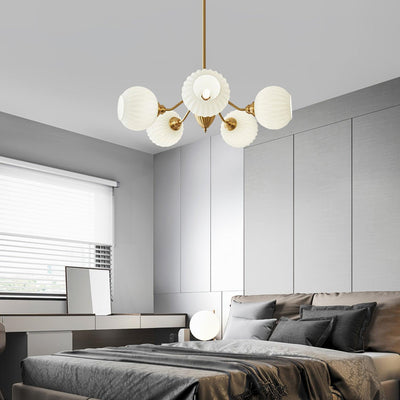 Zanora Vintage Brass Chandelier
