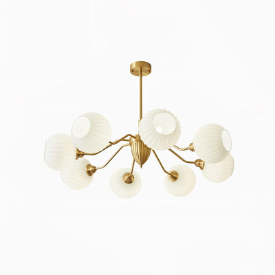 Zanora Vintage Brass Chandelier