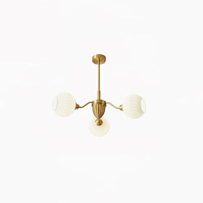 Zanora Vintage Brass Chandelier