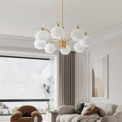 Nytheos Luxurious Brass Chandelier