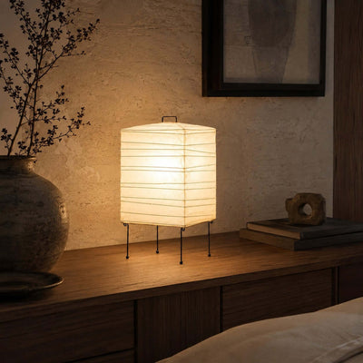 Ribbed Paper Lantern Table Lamp
