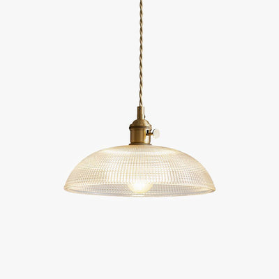 Crinel Brass & Glass Pendant Light