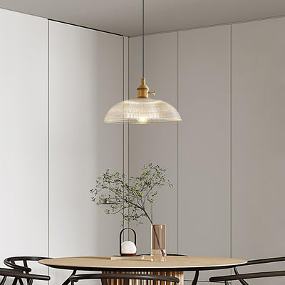 Crinel Brass & Glass Pendant Light