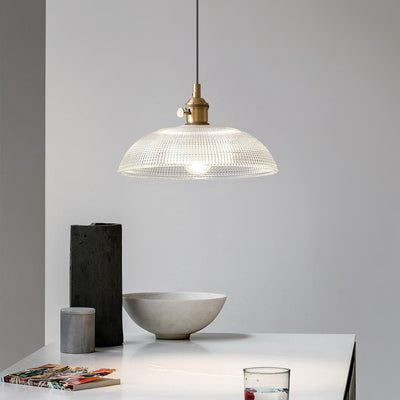 Crinel Brass & Glass Pendant Light