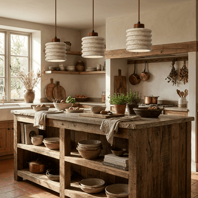 Nerovan Travertine Pendant Light