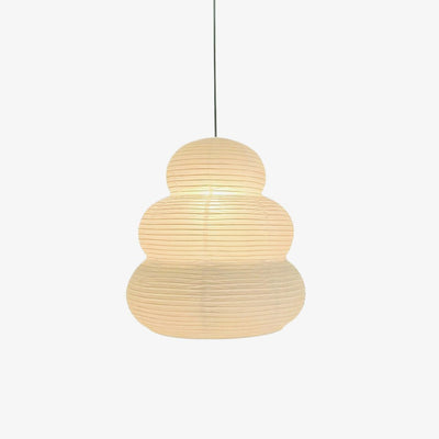 Solara Pendant Lamp Washi Paper Tiered Lantern Japanese Living Room