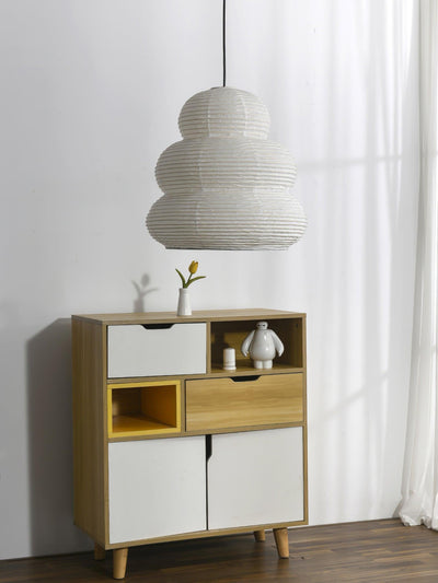 Solara Pendant Lamp Washi Paper Tiered Lantern Japanese Living Room