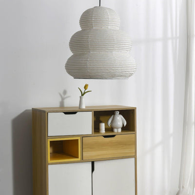 Solara Pendant Lamp Washi Paper Tiered Lantern Japanese Living Room