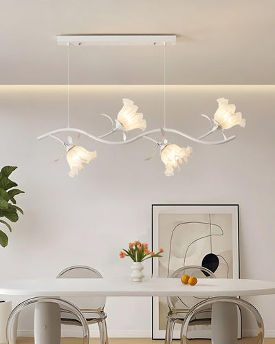 Liorareon Chandelier Floral Glass