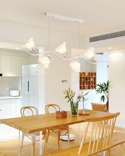 Liorareon Chandelier Floral Glass