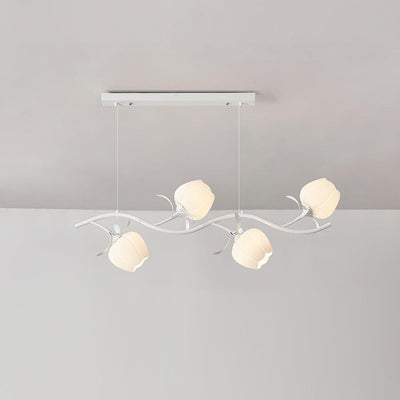 Liorareon Chandelier Floral Glass