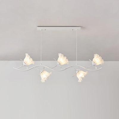 Liorareon Chandelier Floral Glass
