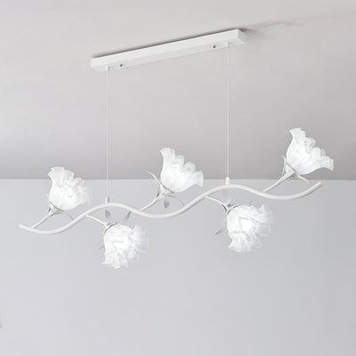 Liorareon Chandelier Floral Glass