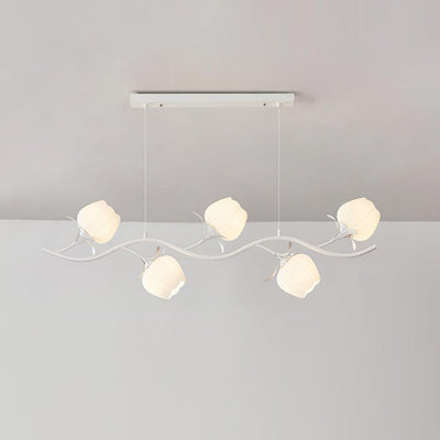 Liorareon Chandelier Floral Glass