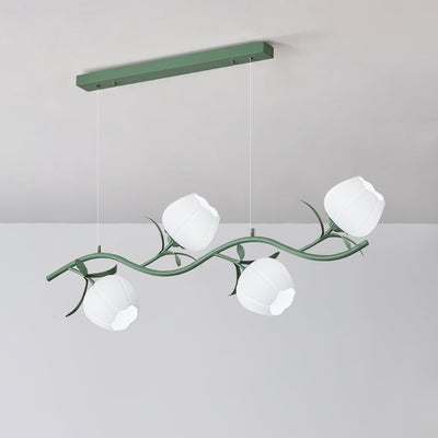 Liorareon Chandelier Floral Glass