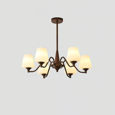 Velelaria Chandelier Frosted Glass Shades