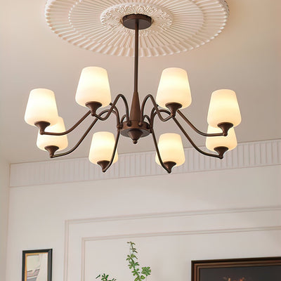 Velelaria Chandelier Frosted Glass Shades