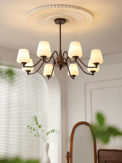 Velelaria Chandelier Frosted Glass Shades