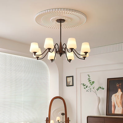 Velelaria Chandelier Frosted Glass Shades