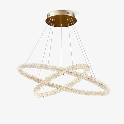 Lustra Chandelier Ring Crystal LED - Neutral Decor